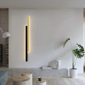 Aplica Led, Elit'S, Negru-Gold, Esn3929 BK+GD, 80CM