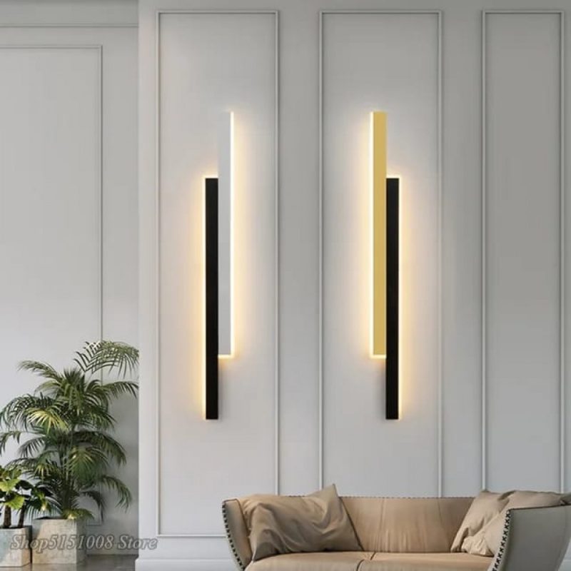 Aplica Led, Elit'S, Negru-Gold, Esn3929 BK+GD, 80CM