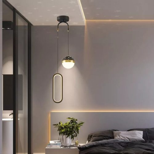 Lustra LED , Elit's EsnL7679-2BK+GD, 36w-6w