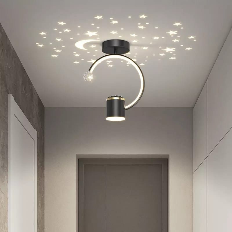 Lustra LED, Elit's EsnL7676-1BK+GD, 28w-6w