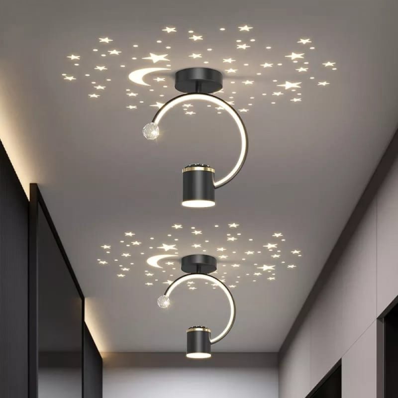 Lustra LED, Elit's EsnL7676-1BK+GD, 28w-6w