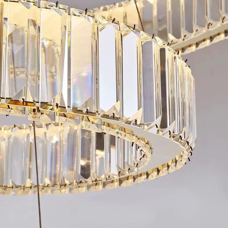 Lustra LED Cu Telecomanda, Elit's Esn7102-400GD, CRISTAL