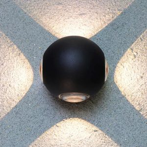 e4cfe473-f984-4221-b1fe-4b499519 Aplica Exterior ELIT, Model ELITL877R, Material Aluminiu, IP65, Lumina Calda, 12W, Negru