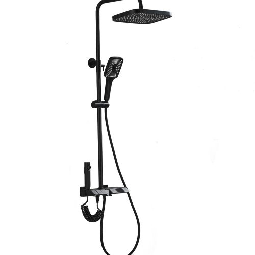 Coloana Dus ,Negru Mat,Afisaj Lcd Temperatura Apa ,Elit's , Esn05B