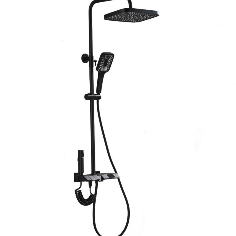 Coloana Dus ,Negru Mat,Afisaj Lcd Temperatura Apa ,Elit's , Esn05B