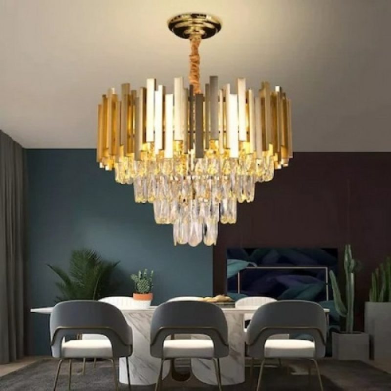 candelabru cristal 400 11-550x55 (1) Candelabru Cristal, Elit'S, Gold, Esn 9003 -380R, Dimensiune 38cm