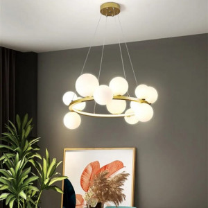 Lustra Isaura Gold,12 globuri