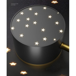 Lustra LED Cu Telecomanda, Elit's, Lenora 11 Negru-Gold, 144w