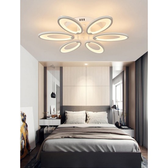 15-15-550x550h (1) Lustra LED Cu Telecomanda, Elit's Esn M003-6, 132W, Alb