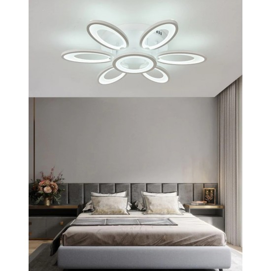 6_1fab263b-7376-4650-b438-2c5626-550x550h (1) Lustra LED Cu Telecomanda, Elit's Esn M003-6+1, 156W, Alb