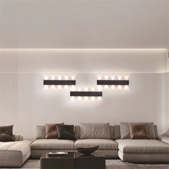 Aplica Led, Elit's, 15W+14W, Negru