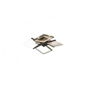 Lustra LED Cu Telecomanda, Elit's Raina, 116W, Negru-Gold