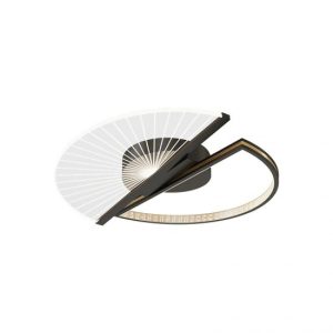 Lustra LED Cu Telecomanda, Elit's Raina, 56W, Negru-Gold