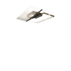Lustra LED Cu Telecomanda, Elit's Raina, 62W, Negru-Gold