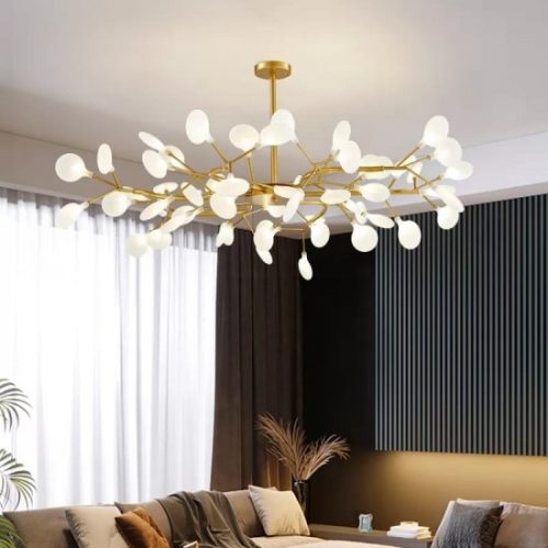 Lustra led G4, Tonia, 30 becuri, Gold
