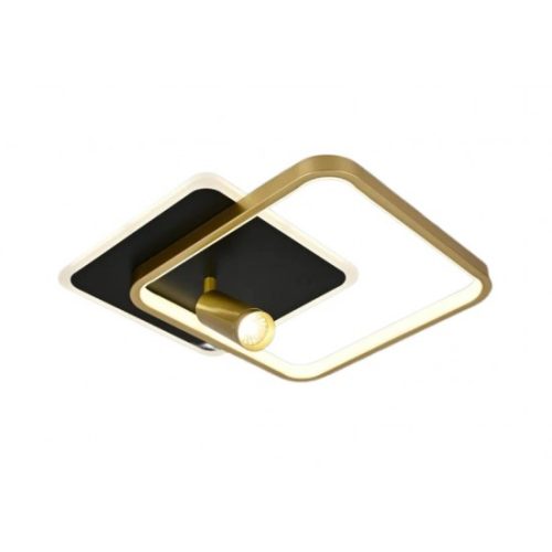 Lustra LED Cu Telecomanda, Elit's Tulia s, Negru-Gold, 76w