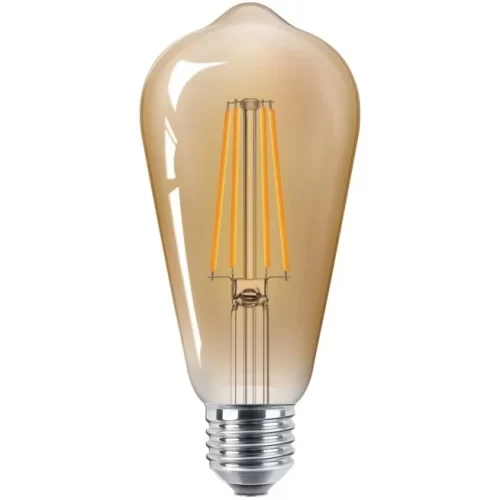 BEC LED FILAMENT CLASIC Elit's ST64 E27 6.5W 650LM LUMINA CALDA 2200 K, AURIU