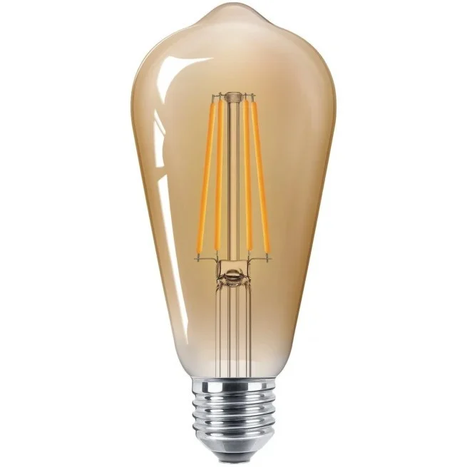 BEC LED FILAMENT CLASIC Elit's ST64 E27 6.5W 650LM LUMINA CALDA 2200 K, AURIU