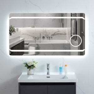 j41 1-550x550 Oglinda baie cu LED,Elit's 90x60 cm, funcție de dezaburire, ESN41 cu lupă cosmetică