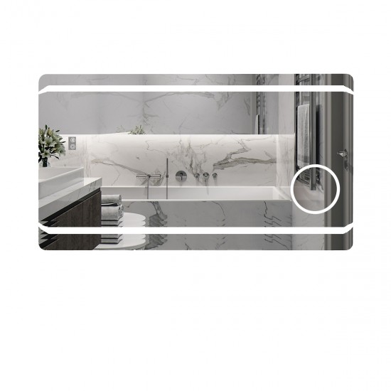 j41-550x550 Oglinda baie cu LED,Elit's 90x60 cm, funcție de dezaburire, ESN41 cu lupă cosmetică