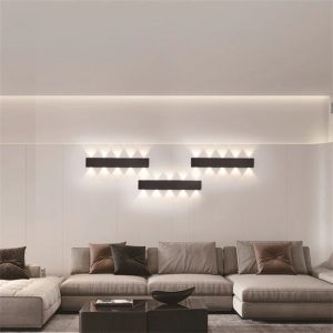 Aplica Led, Elit's, 20W+18W, Negru