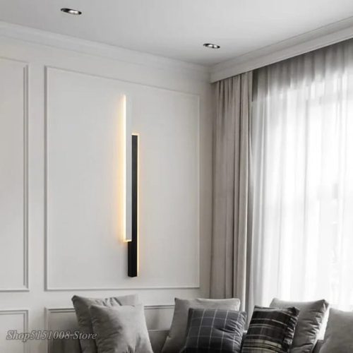 Aplica Led, Elit'S, Alb-Negru, Esn3929 BK+WH 60CM