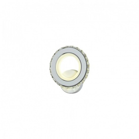 Aplica Led , Elit'S, Cristal Rotuda Alb, 18W