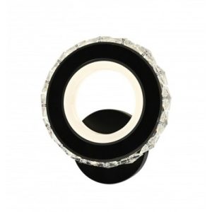 Aplica Led , Elit'S, Cristal Rotuda Neagra, 18W