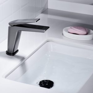 Baterie lavoar Premium,Elit's Modern Edition 5006-2, Negru-Gri