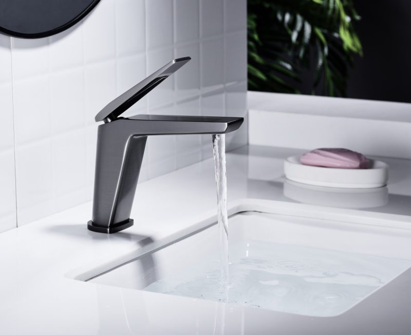 Baterie lavoar Premium,Elit's Modern Edition 5006-2, Negru-Gri