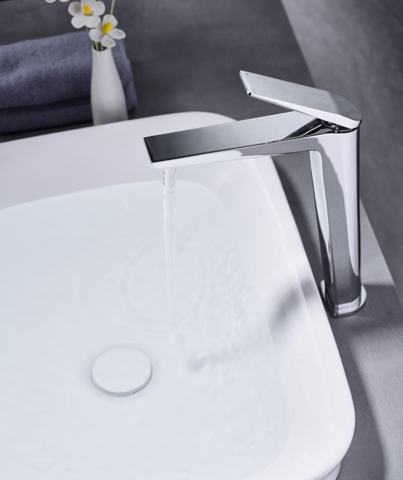 Baterie lavoar Premium,Elit's Modern Edition 5007, Inalta Cromat