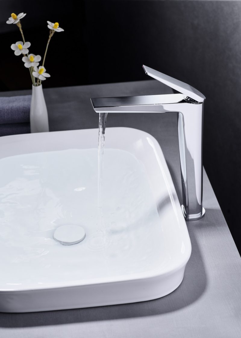 Baterie lavoar Premium,Elit's Modern Edition 5007, Inalta Cromat
