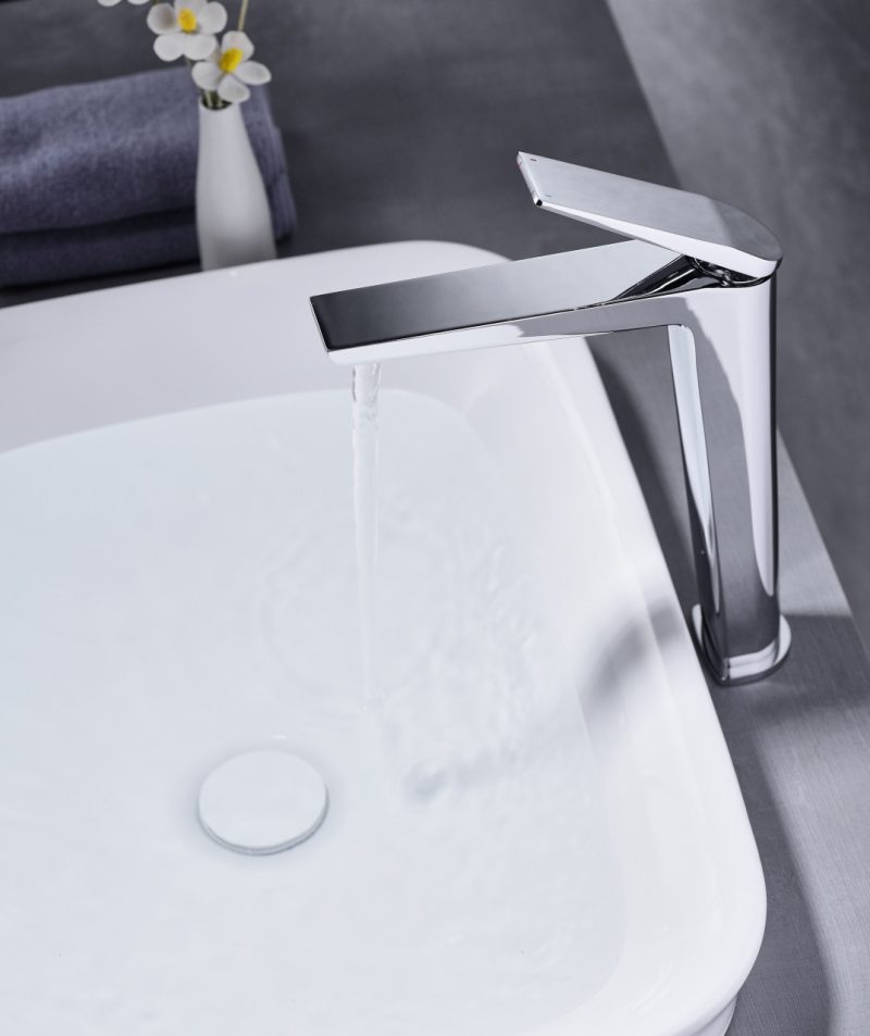 Baterie lavoar Premium,Elit's Modern Edition 5007, Inalta Cromat