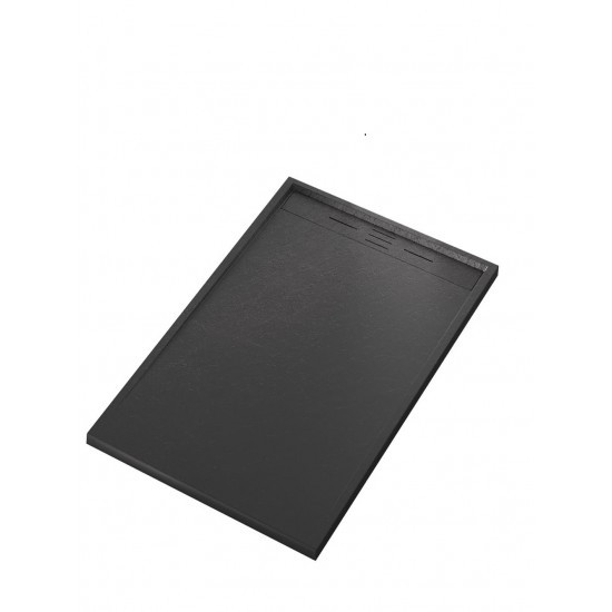 Cadita Baie Din SMC , Elit's  , 120x90 Cm , Smk12090n, Cu Sifon, Negru LS