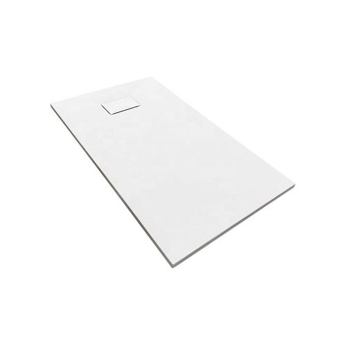 Cadita Baie Din Compozit , Smack , 130x90 Cm, Cu Sifon, Alb