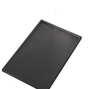 Cadita Baie Din Compozit , Smack , 90x80 Cm , Cu Sifon,Negru LS