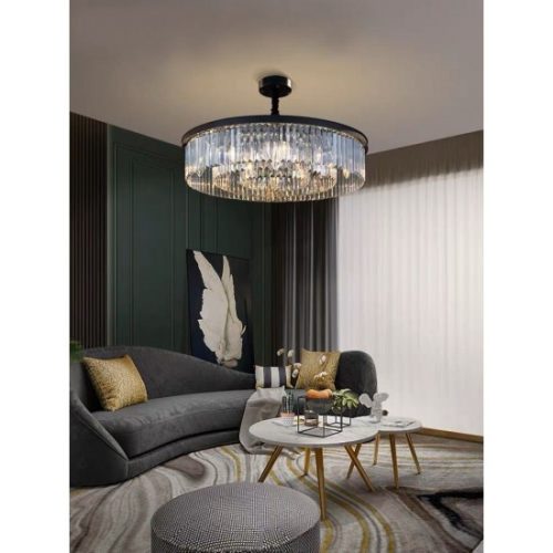 Candelabru Cristal, Elit'S, Aimee 40 cm, negru