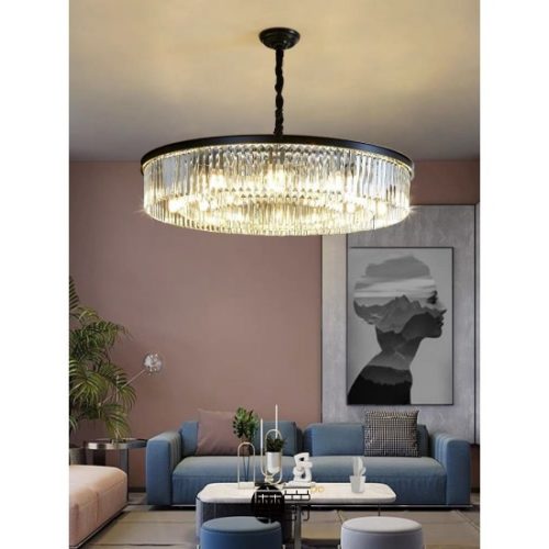 Candelabru Cristal, Elit'S, Aimee 60 cm, negru