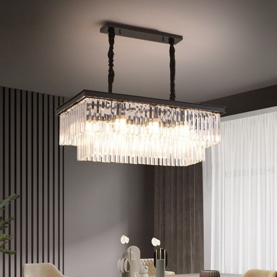 Candelabru Cristal, Elit'S, Aimee 80 cm, negru