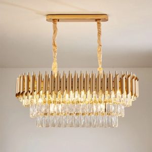 Candelabru Cristal, Elit'S, Gold, EsnS89001-800-300,80cm