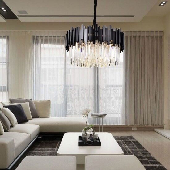candelabru-cristal-elit-s-negru Candelabru Cristal Elit's, Negru Mat, 40 cm - Oferă eleganță și rafinament în orice încăpere
