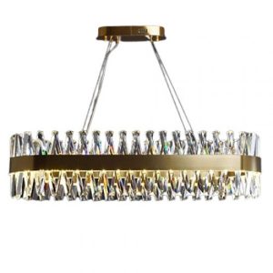 Candelabru cristal Led , Elit's, Ayala 75 -30 cm, 74W Gold