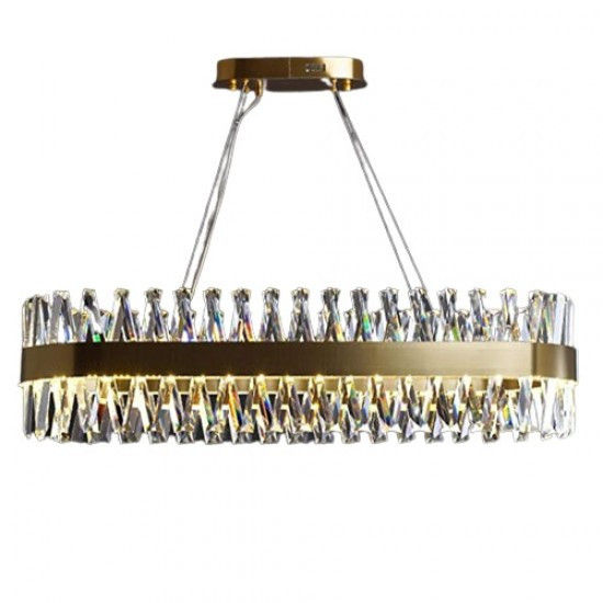 Candelabru cristal Led , Elit's, Ayala 75 -30 cm, 74W Gold