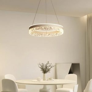 Lustra LED Cu Telecomanda, Elit's Alb , 124w