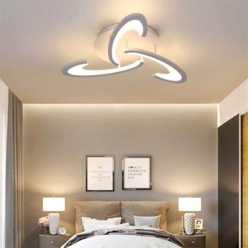 Lustra LED Cu Telecomanda, Elit's Esn M027-3, 60W, Alb