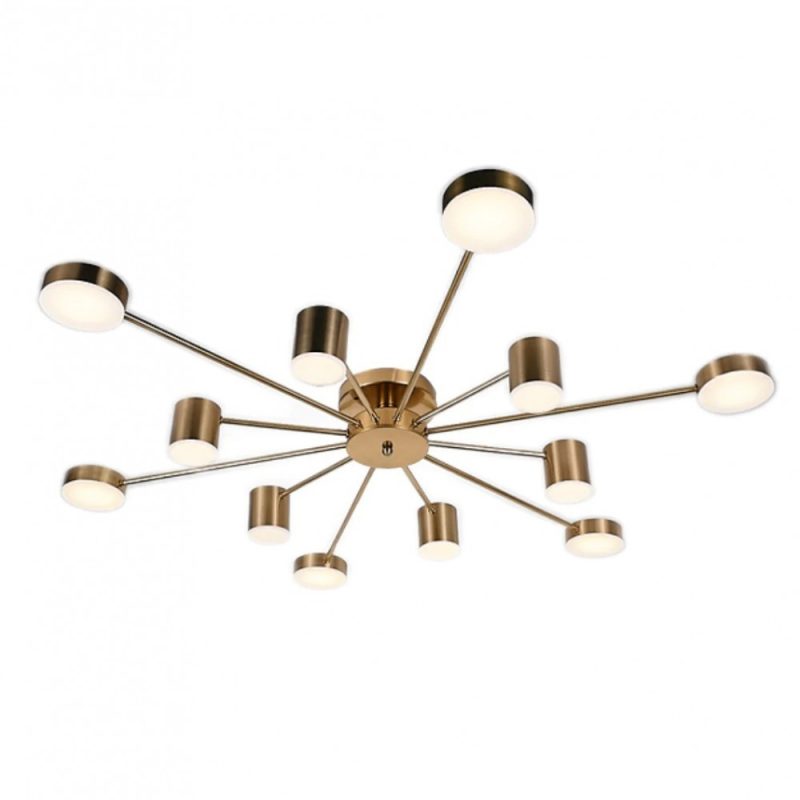 Lustra LED Cu Telecomanda, Elit's Esn R9029-12, 144W, Gold