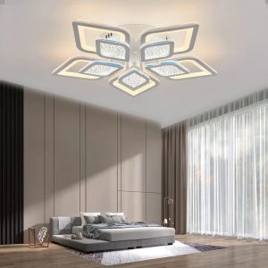 Lustra LED Cu Telecomanda, Elit's, EsnM408-5, 180W, Alb