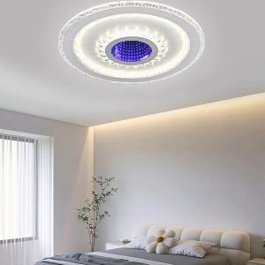 Lustra LED Cu Telecomanda, Elit's, EsnR9016/500, 134W, Alb