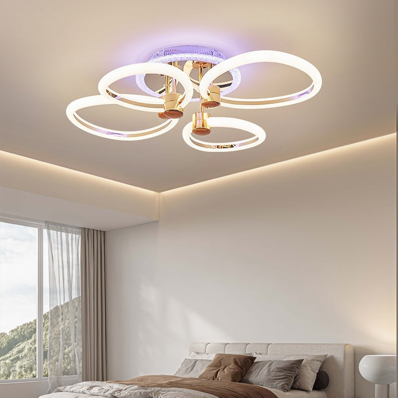 Lustra Led Cu Telecomanda, Elit's, Opal, 126 w Intensitate Reglabila, RGB