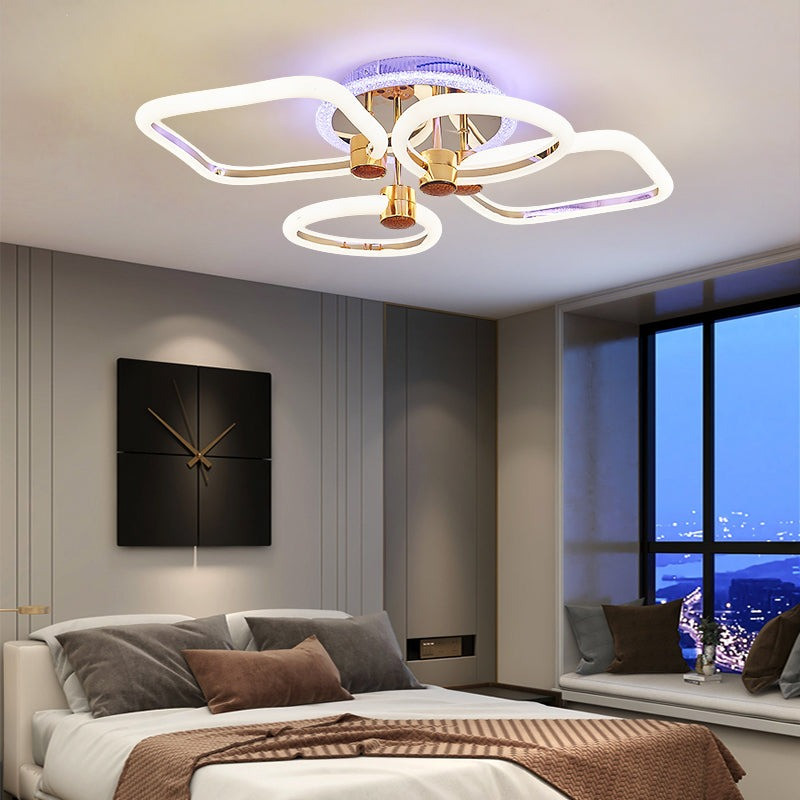 Lustra Led Cu Telecomanda, Elit's, Opal E, 126 w Intensitate Reglabila, RGB